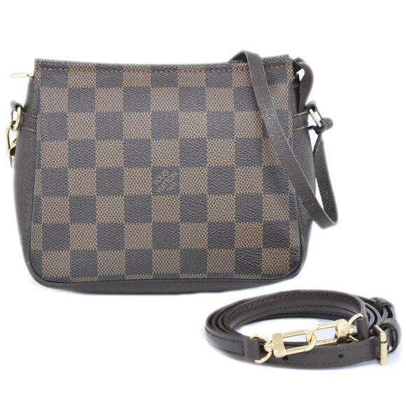 Louis Vuitton Trousse Makeup N51982 Damier Ebene Canvas Pouch Handbag